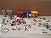 Pierced Earrings, containers