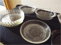 Pyrex, Glasbake Pie Plates, Bowls (10)