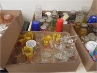 Glasses, Cups, Pitcher - 5 boxes