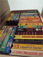 VHS Tapes - 3 boxes, DVDs -  10+