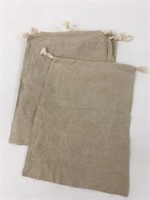 5 New 14x11 Cotton Drawstring Bags