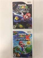 Nintendo Wii Super Mario Galaxy 1 & 2 Games
