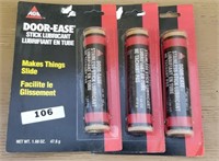 3 Door-Ease Stick Lubricants