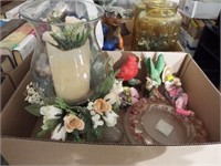 Vases, Windchimes, Candles - 4 boxes