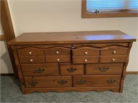 7 Drawer Wood Dresser