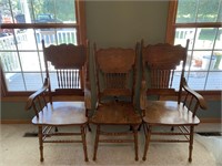 3 Wood Chairs