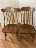 2 Wood Chairs