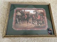 Framed Fox Hunt Picture