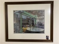 Framed Industrial Machine Picture