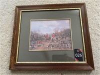 Framed Fox Hunt Picture