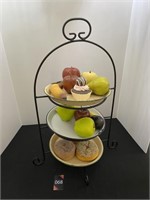 3 Tier Serving Stand & Metal Pie Plates