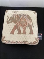 Elephant Tapestry Foot Stool