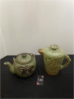 Earthenware Tea Pot & Pitcher