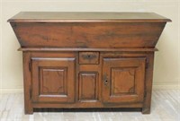 Early French Walnut Petrin on Cabinet Base.