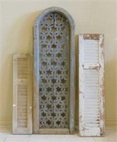 Primitive Louvered and Fretwork Panels.