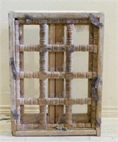 Egyptian Glass Window with Spindle Wooden Grill.