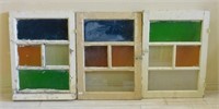 Primitive Colored Glass Windows.