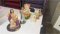 Lot of Jesus & Angel Figurines