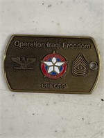 Operation Iraqi Freedom 64th CSG Dog Tag