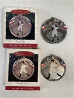 Lou Gehrig & Satchel Paige Hallmark Ornaments