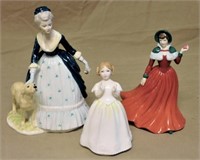 Coalport and Royal Doulton Figurines.