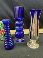 Blue vases