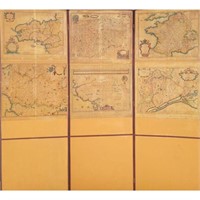A Group Of 17-18 & 19th C Maps Hand Colored Engr