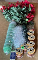 Christmas ribbon and more items