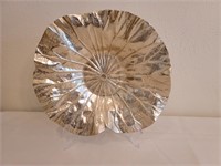 Cast Metal Flower Centerpiece Bowl