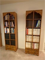2 bookcases (75"h)