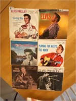 6 Elvis Presley 45 rpms w/original paper jackets