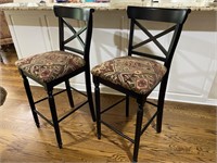 Pair of Wooden Barstools