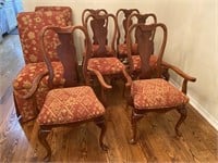 (8) Mahogany Dining Chairs, Queen Anne Style