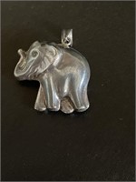 Silver Elephant Pendant hollow body