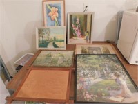 framed prints & punched copper art pc