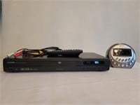 Toshiba DVD Player w Remote and a GPX Clock Radio