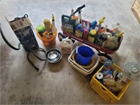 Lot of Cleaning Supplies WAGON NOT INCLUDED.