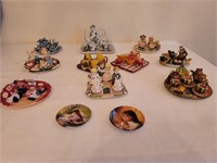 (10)Miniature Toy Tea Sets & (2)Little Girl Plates
