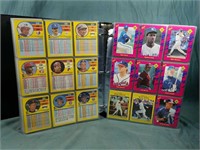 Baseball Card Collection In Binder
