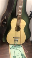 Stella 8-56-T Blonde Colored Guitar With Case