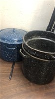 (2) Small Canning/Steam Pots
