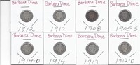 8 BARBER DIMES