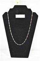 BRAIDED CHAIN STERLING SILVER NECKLACE