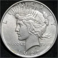 1922-P Peace Silver Dollar BU from Set
