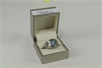 MENS STERLING SILVER RING STONE?