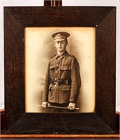 Framed Photograph of a Uniformed Soldier