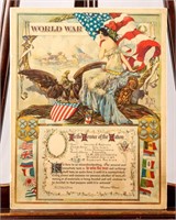 Certificate Recognition of Service World War I