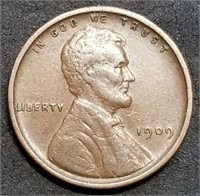 1909 VDB Lincoln Wheat Penny