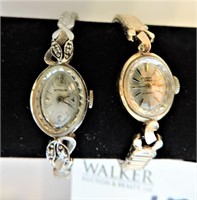 Two 14K Gold Antique Ladies Watches