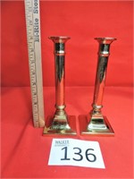 Virginia Metalcrafters- 2 Brass Candle Sticks